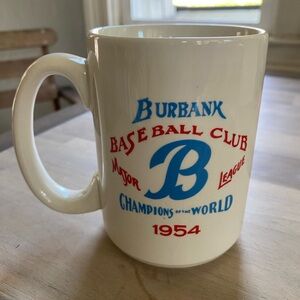 Vintage Warner Brothers 1954 Baseball Championship Mug- Tasmanian Devil Mascot